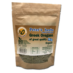 Organic Greek Oregano in 50gr pouch
