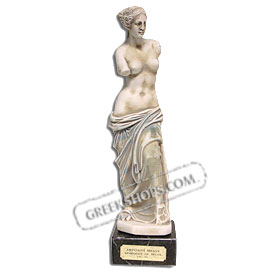 Aphrodite Statue 10.6" (27cm) in White