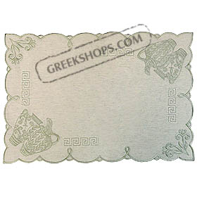 Style 822 Table Cover - Water Pitchers (Green) 19x13 in.