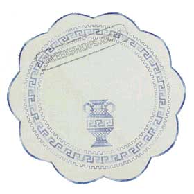 Style 835 Table Cover Greek Amforeas Diameter 12 in. 