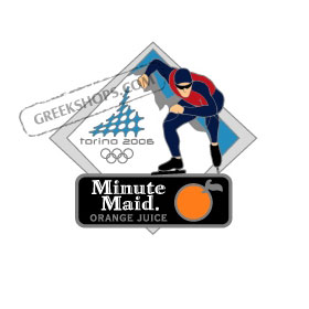 Torino 2006 Minute Maid Speed Skater Pin