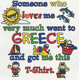 Someone who loves me Greece Children's Tshirt 459g