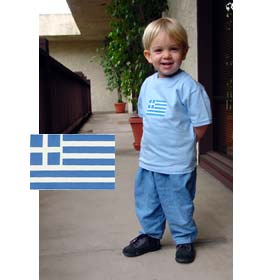 GREEK Flag Toddler's Tshirt