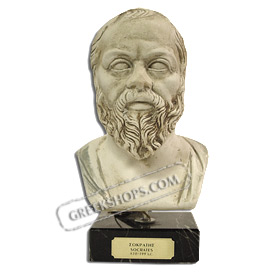 Socrates Bust 8" (20 cm) Ivory Color (Clearance 40% off)