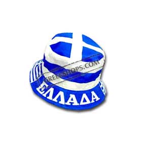 Greek Flag Bucket Cap