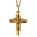Gold Plated Stainless Steel Greek Cross (19 mm x 31.7 mm)