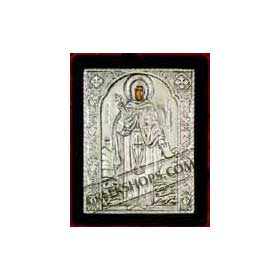 Silver Icon of Agia Paraskevi ( Saint Good Friday )