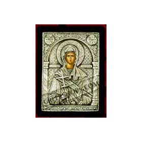Silver Icon of Agia Marina ( Saint Marina / Saint Margaret )