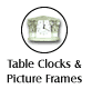 Table Clocks & Picture Frames