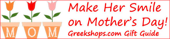 Greekshops.com Mother's Day Gift Guide 2013
