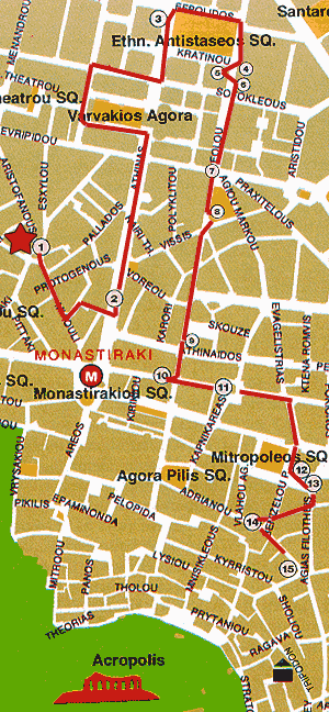 Athens Heritage Walk 5 Map