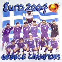 Euro 2004 Greek Team w/ Coach Tshirt