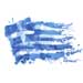 Adult Crew neck tshirt Greek Flag Style 3015