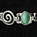 Sterling Silver Bracelet - Swirl Link Oval (.8cm)