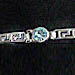 Sterling Silver Bracelet - Circle Greek Key Link (.2cm)