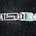 Sterling Silver Bracelet - Greek Key - Square (.4cm)