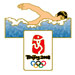 Beijing 2008 Swimming Olympic Sports Pin