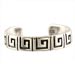 Sterling Silver Ring - Greek Key Toe Ring 4mm (Adjustable)