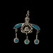The Neptune Collection - Sterling Silver Pendant - Minoan Bee and Opal (23mm)