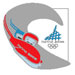 Torino 2006 Mascots on Bobsled Pin