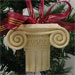 Ancient Greek Ionic Column Christmas Ornament 105_46white
