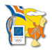 Athens 2004 Mascot Flying Kite Pin