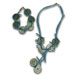 20 Lepta Neckalce and Bracelet Set ( Blue )