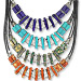 Geometric Collection - Necklace with Greek Key Motif KE285 (4 Color Options)