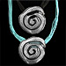 Byzantium Collection - Necklace with Swirl Motif (2 Color Options)