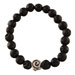 The Santorini Collection - Black Lava Rock w/ Swirl Motif (8mm)