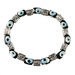 Evil Eye Bracelet - Cylinder Greek Key (6mm)