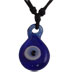 Glass Evil Eye Necklas with leather 103318