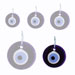 Decorative Glass Evil Eye 121112 Size D