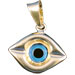 Soid Gold Eye Shaped Pendant 393P 18k