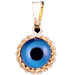 Evil Eye Pendant on 18k Solid Gold Base