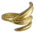 Olive Leaves Gold Plated Sterling Silver Adjustable Ring