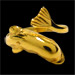 24k Gold Plated Sterling Silver Ring - Minoan Dolphin