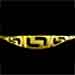 24k Gold Plated Sterling Silver Bracelet w/ Greek Key Motif Links & Opal (15mm)