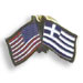 Greek-American Flag Lapel Pin