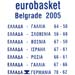 Euro 2005 Basketball Championship Tshirt