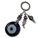 Good Luck Charm Keychaing with blue glass evil eye 120368
