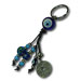Twenty Lepta Keychain with Evil Eye 121028