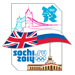 London 2012 – Sochi Russia 2014 Winter Olympic Games Bridge Pin