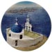 Santorini Church Magnet Style 47