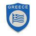 Greece Flag Blue Shield Magnet