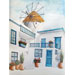 Street With Windmill by Bill Williams 14.5 x 20 in.