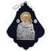 Silver Icon on Blue Velvet Frame - Panayia ( Virgin Mary ) 15x12cm
