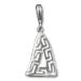 Sterling Silver Pendant - Triangle Greek Key Small (19mm)