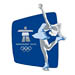 Vancouver 2010 Silhouette Figure Skating Pin