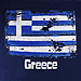 Vintage Greece & Greek Flag 100% Cotton Tshirt Style D276